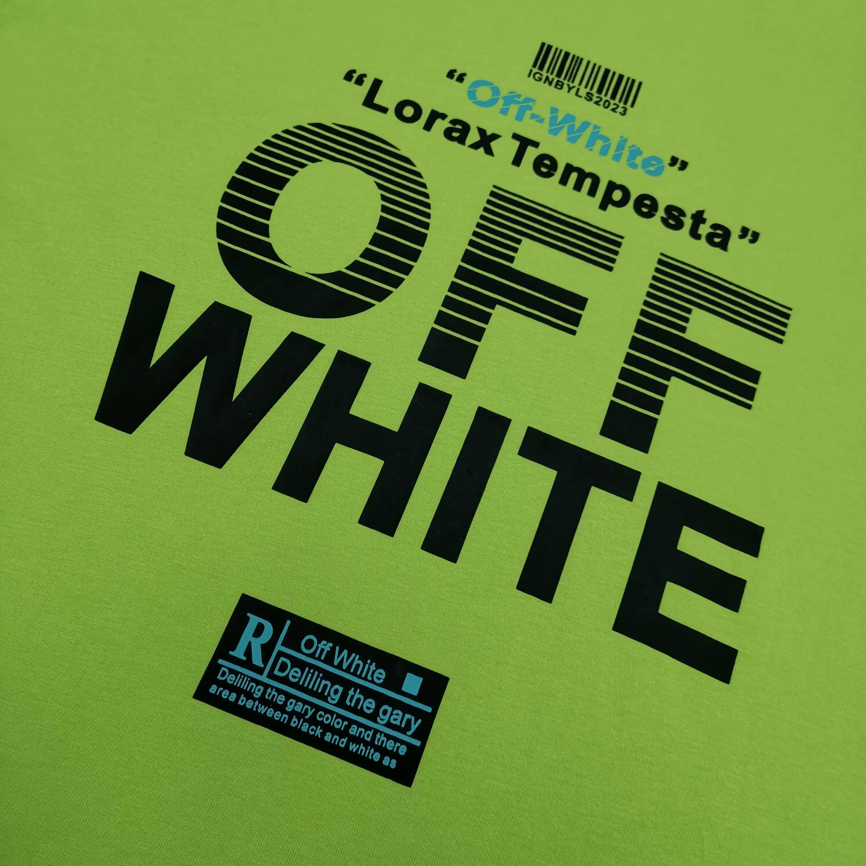 off white new back arrow graffiti loose version short-sleeved T-shirt Size: S M L XL Color: Black White Green P240
